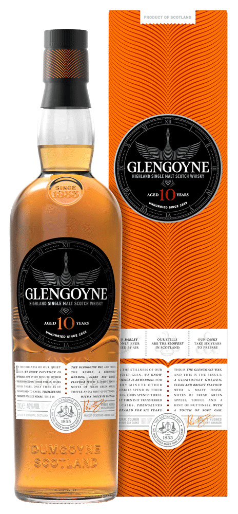 Гленгойн Хайлэнд Сингл Молт 10 лет солодовый виски в подарочной упаковке 0.7 л