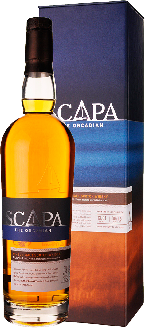 Скапа Оркадиан Гланса Сингл Молт солодовый виски в подарочной упаковке 0.75 л