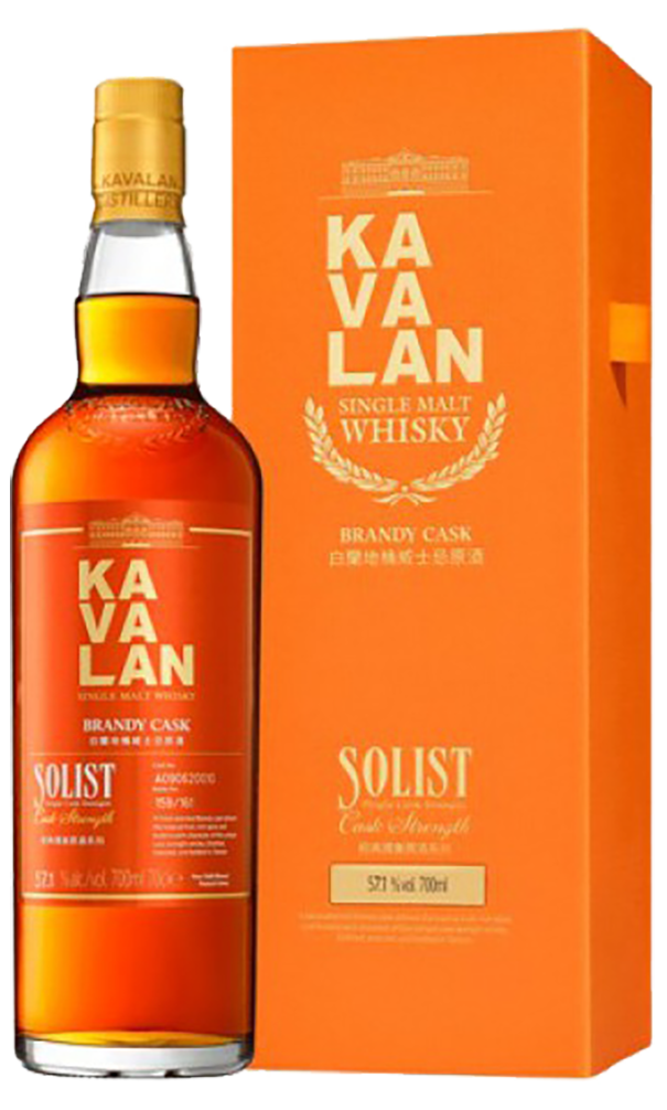 Кавалан Солист Бренди Сингл Каск Стренгз Солодовый Виски в подарочной упаковке 0.7 л