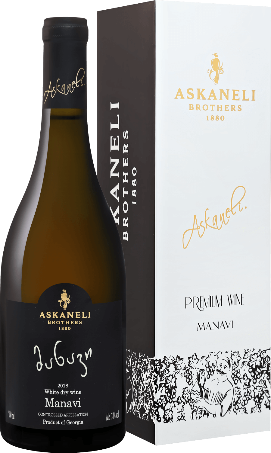 Манави Асканели в подарочной упаковке 2019 0.75 л