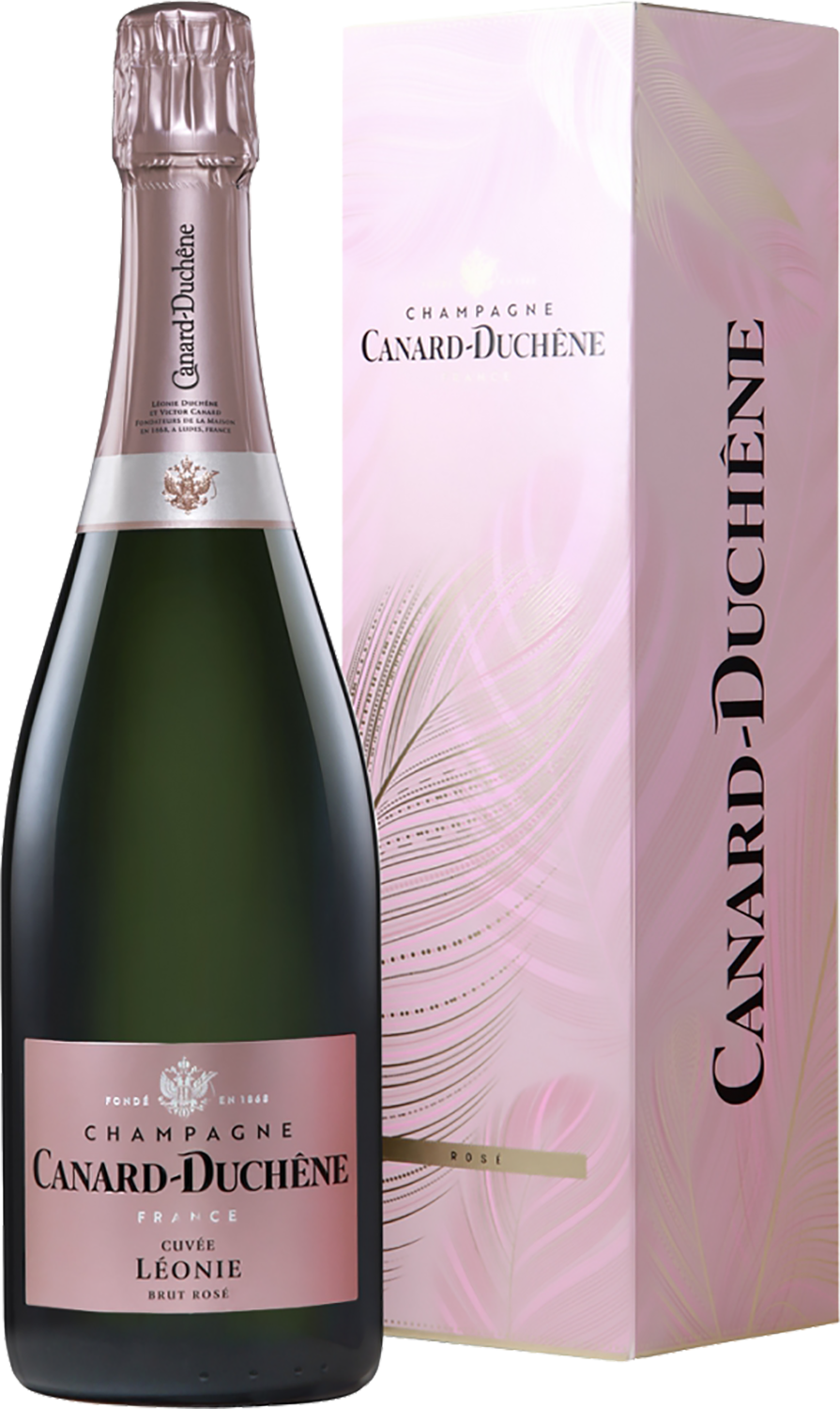 Канар-Дюшен Кюве Леони Розе Брют Шампань AOC в подарочной упаковке 0.75 л
