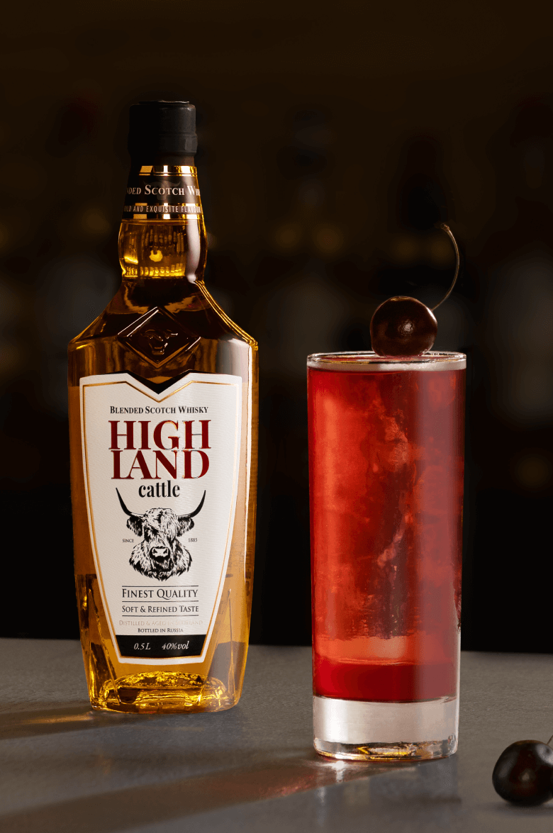 Хайлэнд Кэттл Блендед купажированный виски в подарочной упаковке 0.7 л