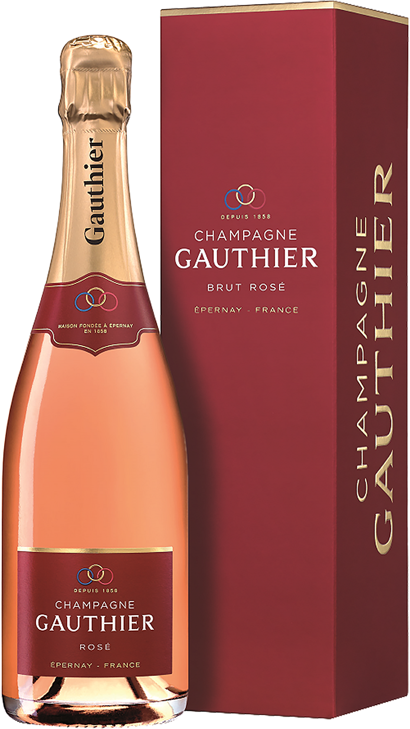 Готье Розе Шампань AOC Мезон Буртан в подарочной упаковке 0.75 л