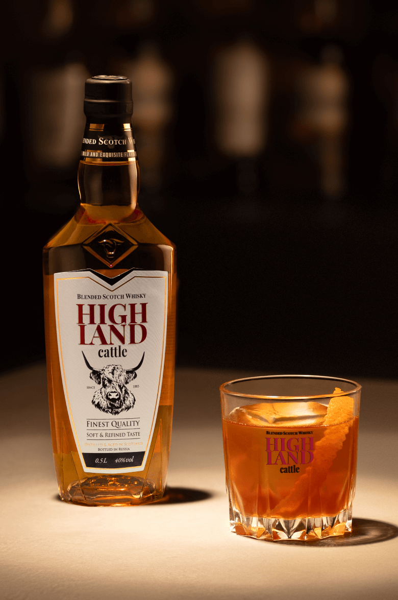 Хайлэнд Кэттл Блендед купажированный виски в подарочной упаковке 0.7 л