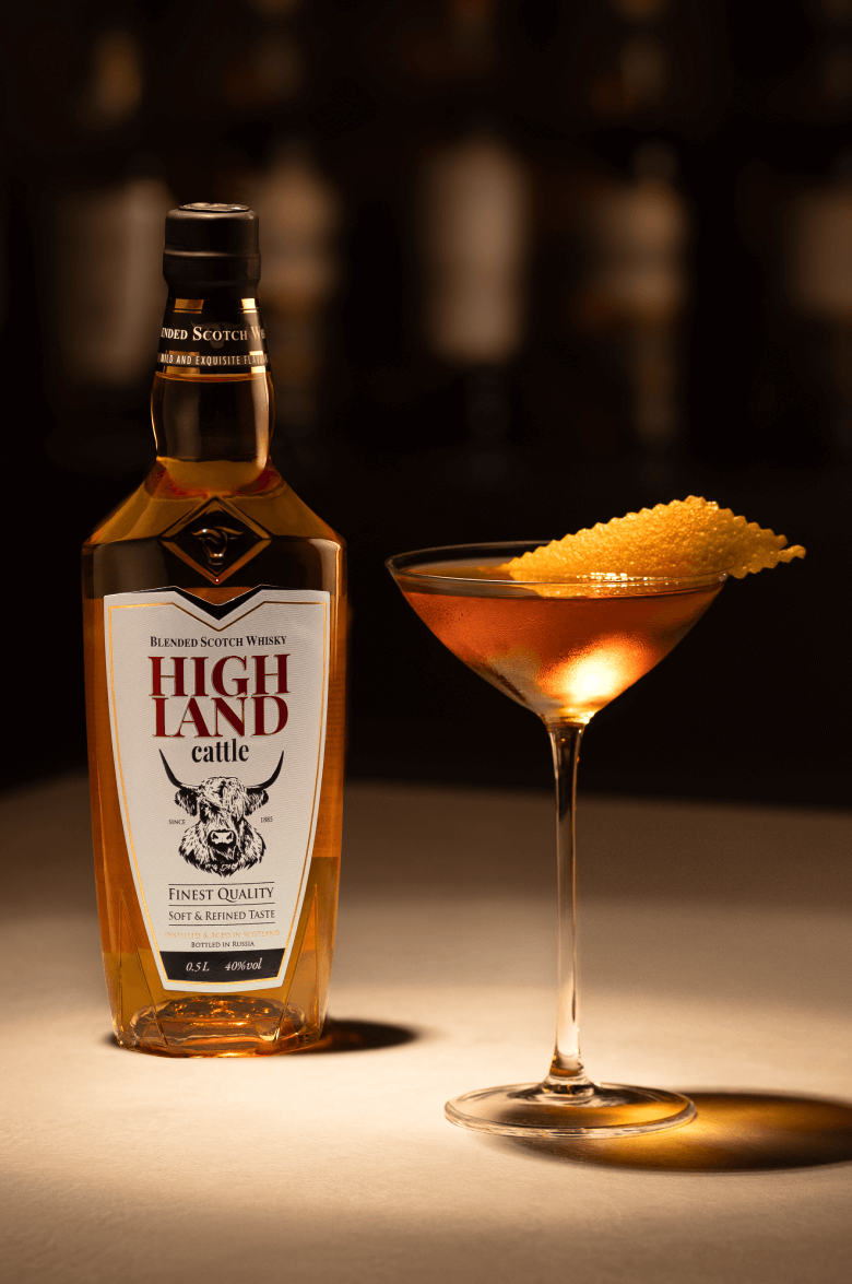 Хайлэнд Кэттл Блендед купажированный виски в подарочной упаковке 0.7 л