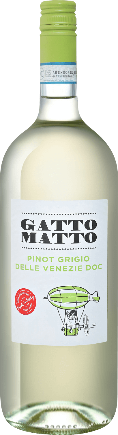 Гатто Матто Пино Гриджо Делле Венецие DOC Вилла Дельи Олми 2021 1.5 л