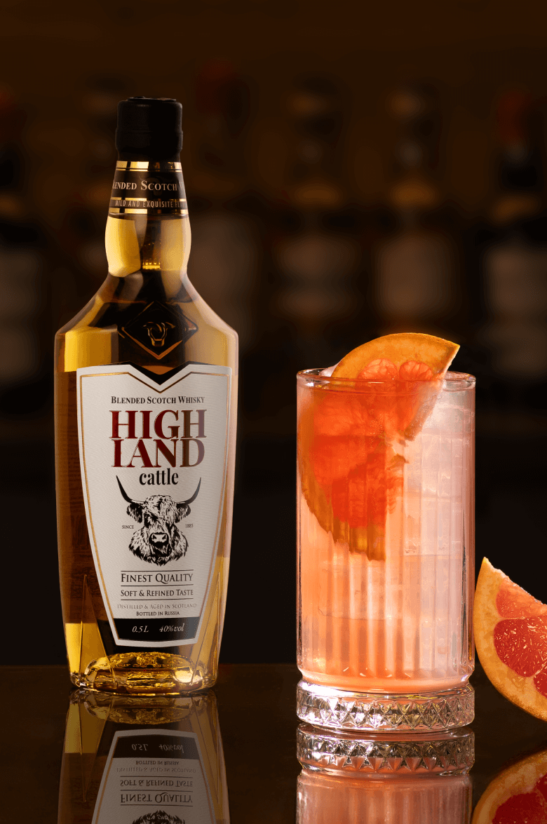 Хайлэнд Кэттл Блендед купажированный виски в подарочной упаковке 0.7 л