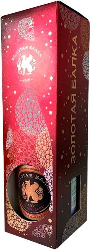 Игристое вино и шампанское Semi-Sweet Crimea Zolotaya Balka (gift box) Полусладкое Крым ЗГУ Золотая Балка в подарочной упаковке 0.75 л