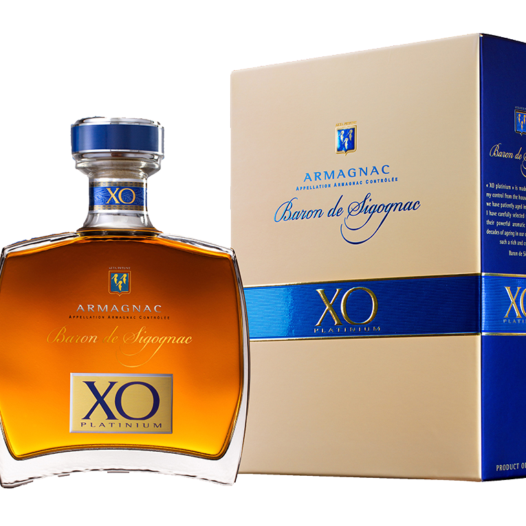 Барон де Сигоньяк Арманьяк AOC XO Платинум в подарочной упаковке 0.7&nbsp;л