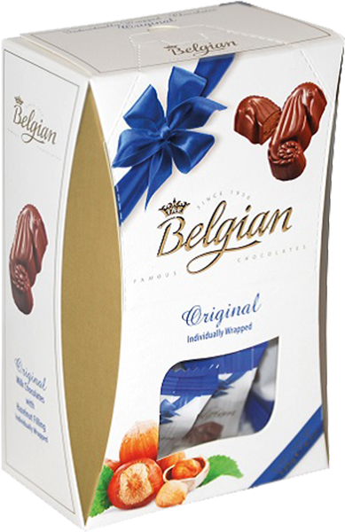Белджин Ориджинал конфеты из молочного шоколада с ореховой начинкой 0.135 л