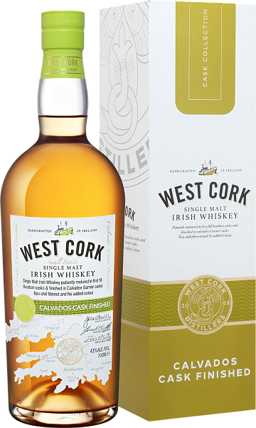 West Cork Small Batch Calvados Cask Finished Single Malt Irish Whiskey (gift box), 0.7 л в Екатеринбурге