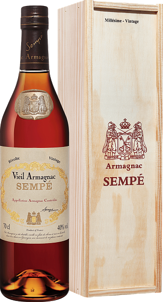 Sempe Vieil Vintage 2002 Armagnac AOC (gift box), 0.7л