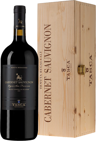 Tenuta Regaleali Cabernet Sauvignon Vigna San Francesco Sicilia DOС Tasca d'Almerita (gift box), 1.5 л в Екатеринбурге
