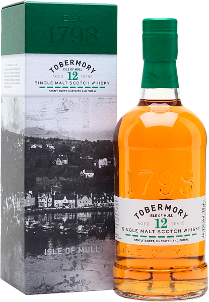 Tobermory Aged 12 Years Old Single Malt Scotch Whisky (gift box), 0.7 л в Екатеринбурге