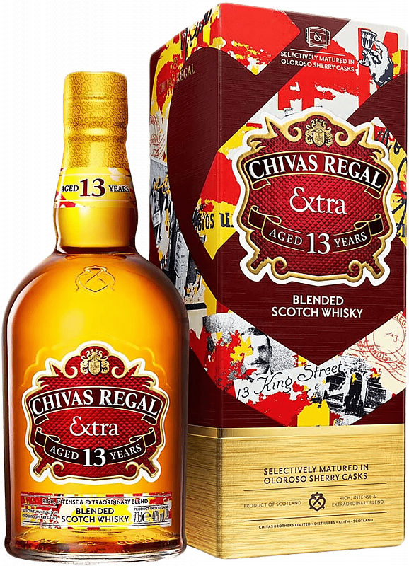 Чивас Ригал Экстра Олоросо Шерри Каск 13 лет купажированный виски в подарочной упаковке 0.7 л