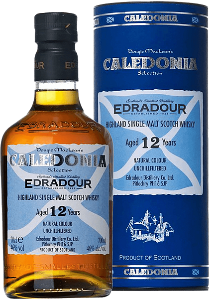 Edradour Caledonia Highland Single Malt Scotch Whisky 12 y.o. (gift box), 0.7 л в Екатеринбурге
