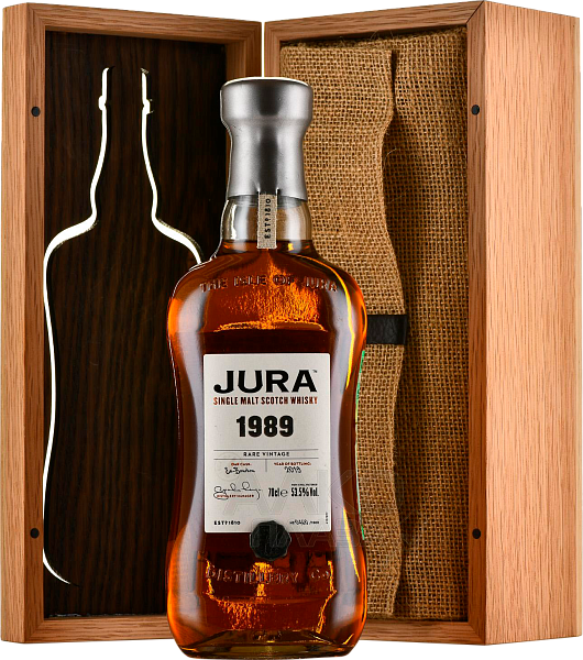 Jura Rare Vintage 1989 Single Malt Scotch Whisky (wooden box), 0.7 л в Екатеринбурге
