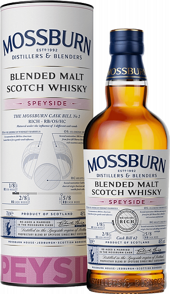 Mossburn Signature Casks Speyside Blended Malt Scotch Whisky (gift box), 0.7л