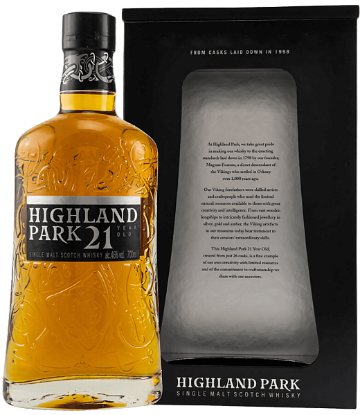 Highland Park 21 Years Old Single Malt Scotch Whisky (gift box), 0.7л