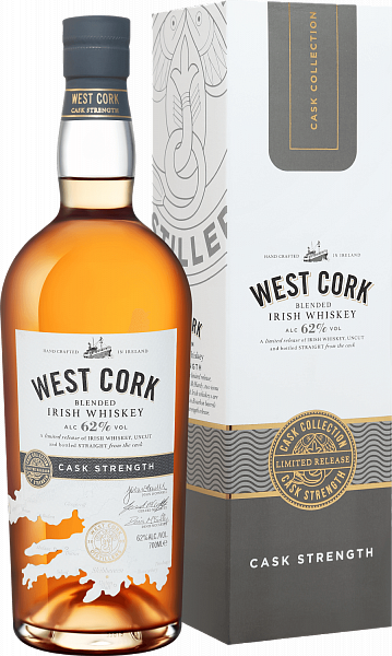 West Cork Cask Strength Blended Irish Whiskey (gift box), 0.7 л в Екатеринбурге