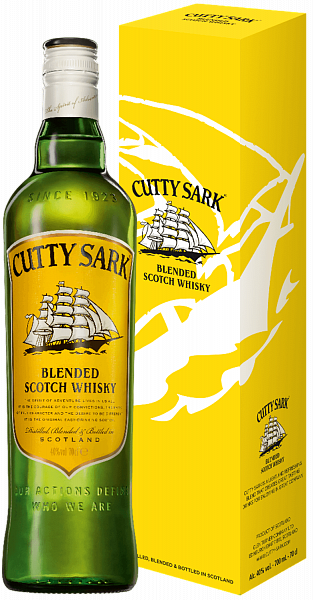 Cutty Sark Blended Scotch Whisky (gift box), 0.7 л