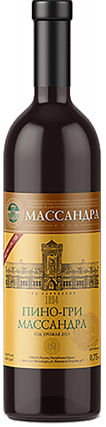 Pinot Gris Massandra, 0.75 л в Екатеринбурге