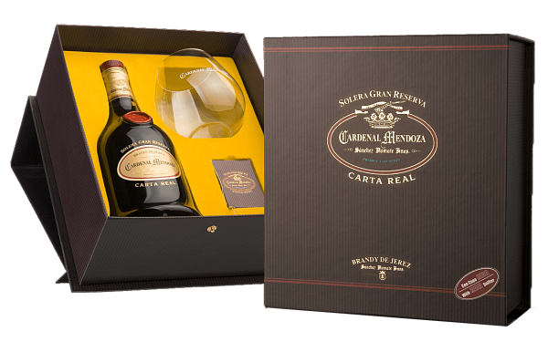 Cardenal Mendoza Carta Real Solera Gran Reserva (gift box with glass), 0.7 л в Екатеринбурге
