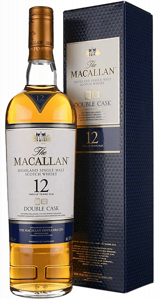 The Macallan Double Cask 12 y.o. Highland single malt scotch whisky (gift box), 0.7 л