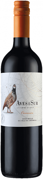 Aves del Sur Carmenere Loncomilla Valley DO Viña del Pedregal, 0.75 л в Екатеринбурге